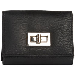 Dorothy Perkins Black twist lock purse