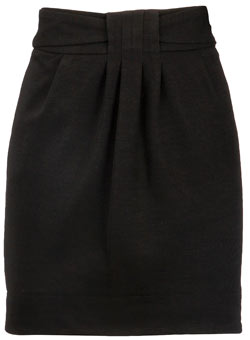 Dorothy Perkins Black twist tulip skirt