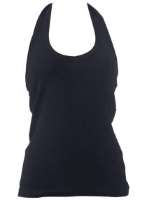Dorothy Perkins Black v-neck halter top