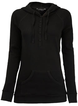 Dorothy Perkins Black waffle hoody