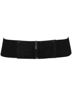 Dorothy Perkins Black waist zip belt