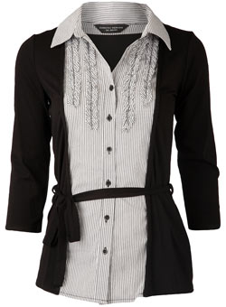 Dorothy Perkins Black/white 2 in 1 cardigan