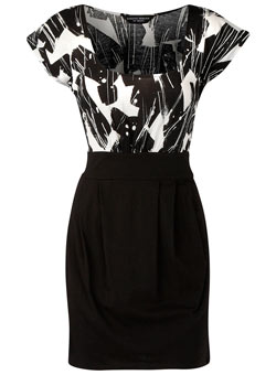 Dorothy Perkins Black/white 2 in 1 top