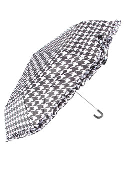 Dorothy Perkins Black/white dogtooth umbrella