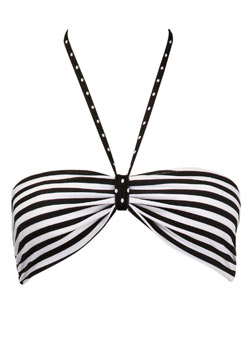 Dorothy Perkins Black/white stripe bandeau top