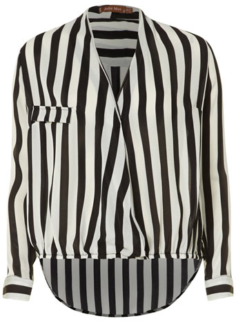 Black/white striped blouse DP41000180