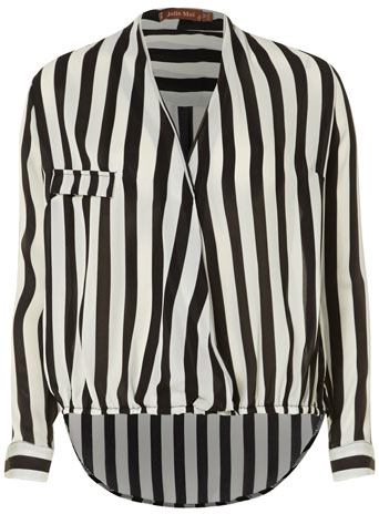 Black/white striped blouse DP41000180
