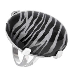 zebra print ring