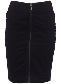 Dorothy Perkins Black zip pencil skirt