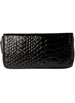 Dorothy Perkins Black zip purse