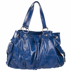 Dorothy Perkins Blue buckle duffle bag