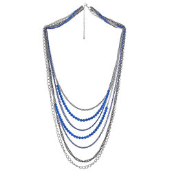 Dorothy Perkins Blue cascade necklace