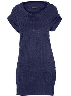Dorothy Perkins Blue chunky jumper