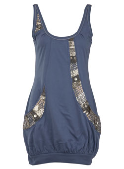 Dorothy Perkins Blue embellished top