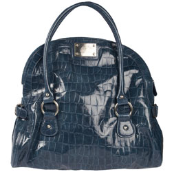 Dorothy Perkins Blue fold over zip bag