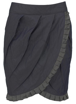 Dorothy Perkins Blue/grey pleat skirt
