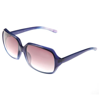 Blue large square sunglasses