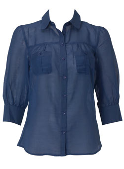 Blue pocket shirt