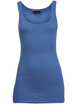 Dorothy Perkins Blue scoop neck vest