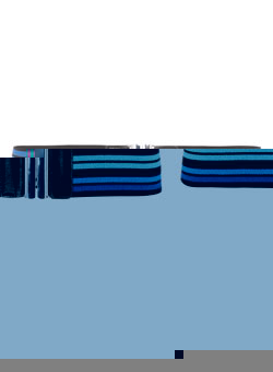 Dorothy Perkins Blue stripe elastic waist belt