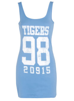 Dorothy Perkins Blue Tigers long line vest