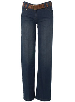 Dorothy Perkins Blue wide leg jeans