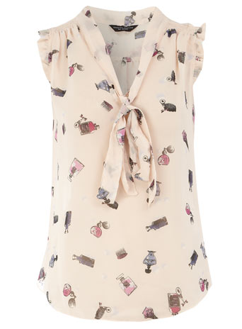 Dorothy Perkins Blush perfume print blouse DP05317515