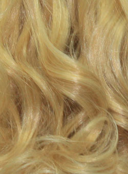 Bouncy Curl lightest blonde hair extensions