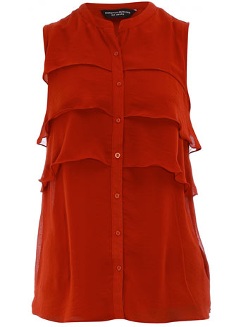 Brick tiered ruffle blouse DP05244751