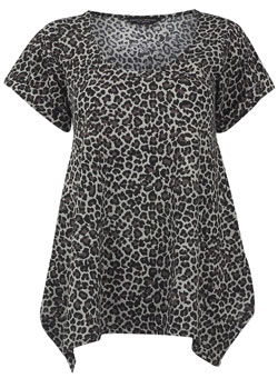 Dorothy Perkins Brown leopard print top