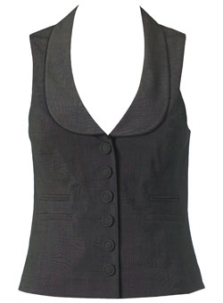 Dorothy Perkins Brown pipe edged waistcoat