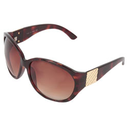 Brown quilt detail sunglasses