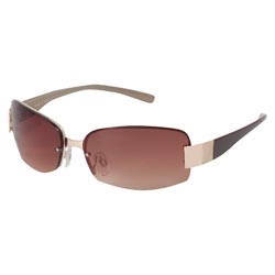 Dorothy Perkins Brown rimless sunglasses