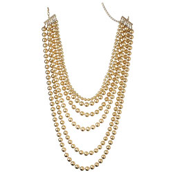 Dorothy Perkins Burnished Bead Necklace