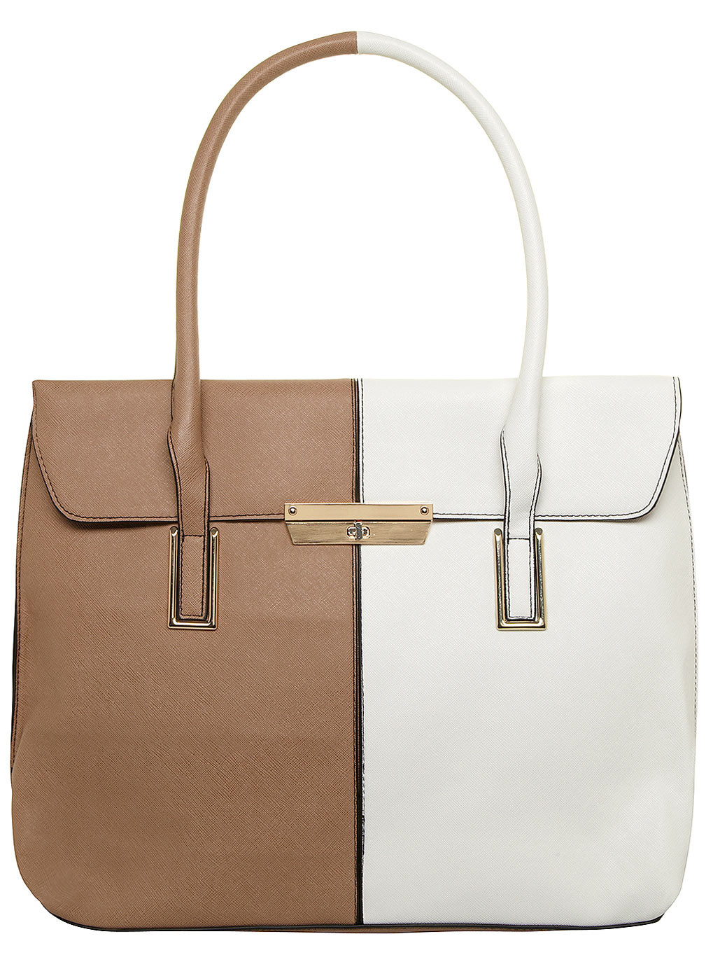 Dorothy Perkins Camel and white music bag 18346032