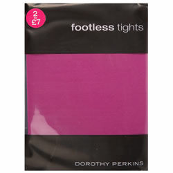 Cerise footless tights