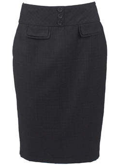 Charcoal check skirt
