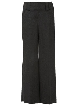 Dorothy Perkins Charcoal flannel wide leg trousers