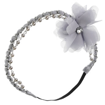 Dorothy Perkins Chiffon flower pearl headband