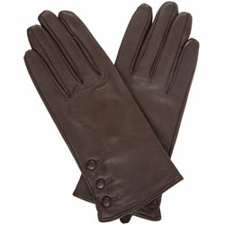 Dorothy Perkins Choc 3 button leather glove