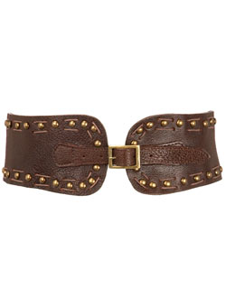 Dorothy Perkins Choc stud corset waist belt