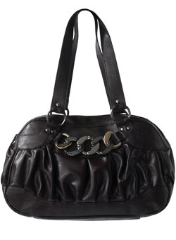 Dorothy Perkins Chocolate chain shoulder bag