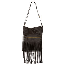 Chocolate fringe bag