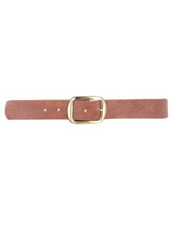 Chocolate square buckle belt