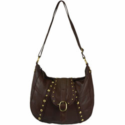 Dorothy Perkins Chocolate stud despatch bag