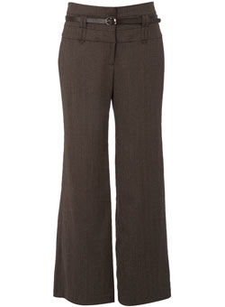 Dorothy Perkins Chocolate wideleg trousers