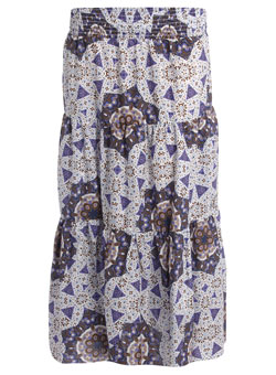 Dorothy Perkins Circle tile print maxi skirt