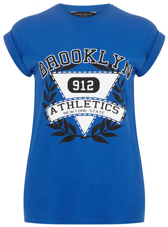 Dorothy Perkins Cobalt Brooklyn t-shirt DP56310101