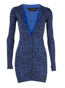 Dorothy Perkins Cobalt leopard print cardigan