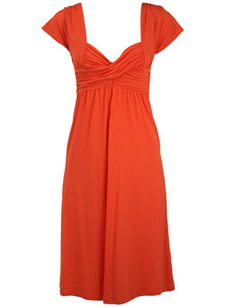 Dorothy Perkins Coral crossover jersey dress